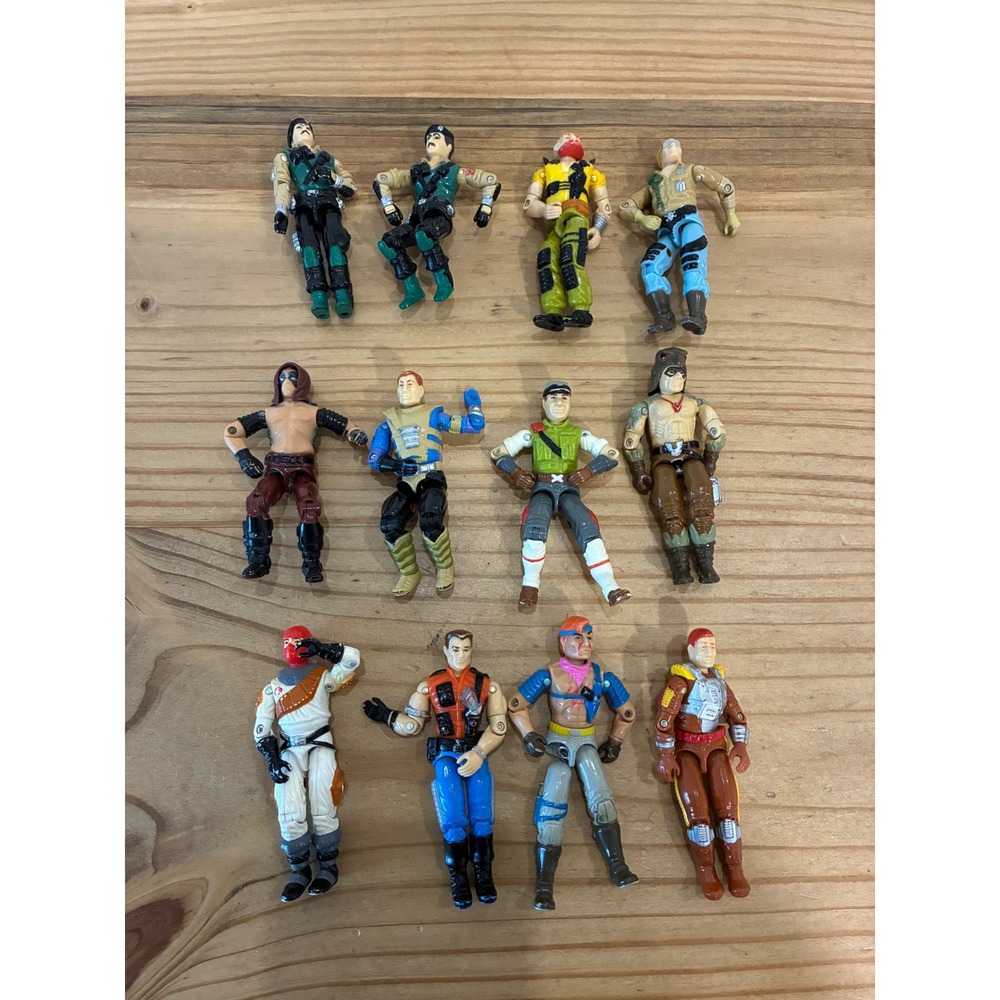 Vintage GI Joe Action Figure Lot of 12 Hasbro 3.75 Inch 80s 90s Mixed Figures